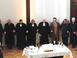 Nabożeństwo z Wieczerzą Pańską, w którym uczestniczyła delegacja Europejskiej Wspólnoty Kościołów Ewangelickich 25 lutego 2018 r.